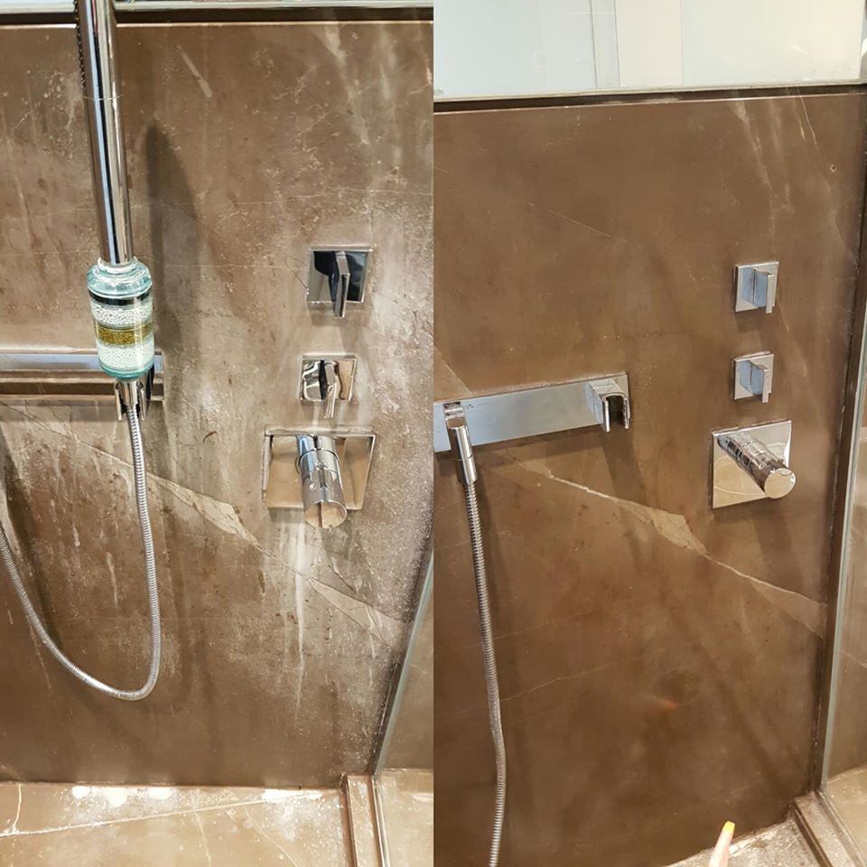 Viakal Marble Shower Stain Removal